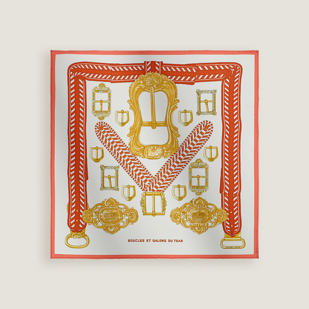 エルメス スカーフ カレ　Boucles et galons du tsar Boucles et galons du tsar scarf 45 | Hermès Mainland China
